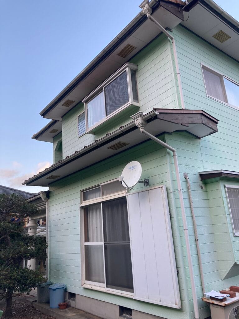 佐世保市吉井町Ｙ様邸　外壁塗装の施工前②