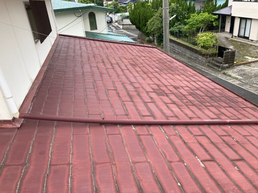 佐世保市棚方町Ｎ様邸　瓦塗装工事の施工前②