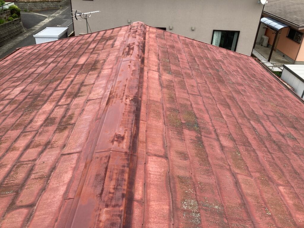 佐世保市棚方町Ｎ様邸　瓦塗装工事の施工前①