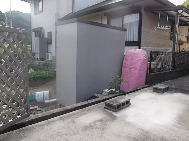 北松浦郡佐々町Ｓ様邸　新規アルミフェンス工事の施工前