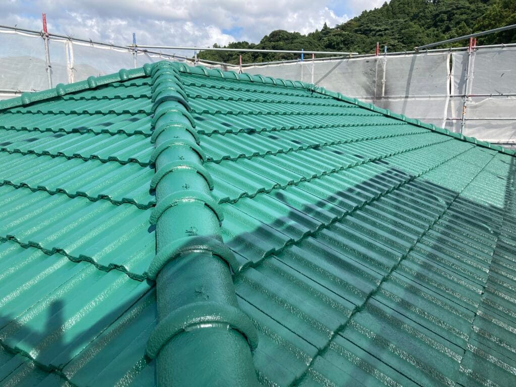 佐世保市吉井町Ｙ様邸　屋根塗装の施工後