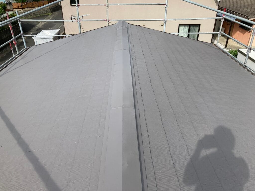 佐世保市棚方町Ｎ様邸　瓦塗装工事の施工後①