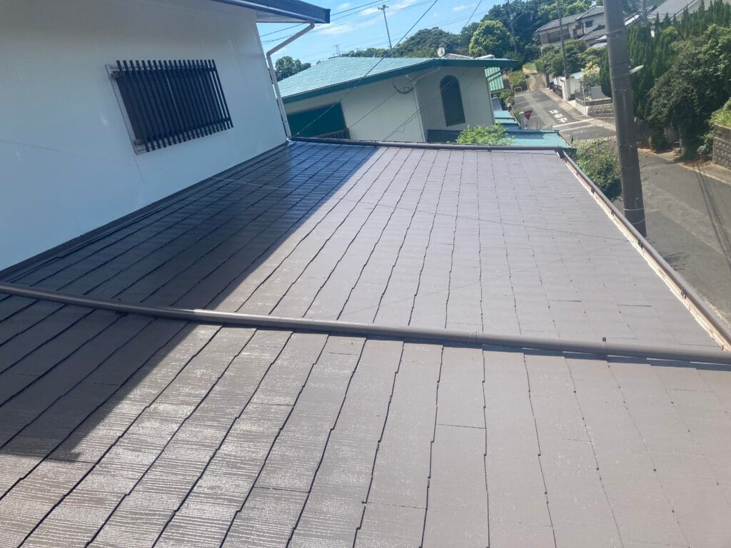 佐世保市棚方町Ｎ様邸　瓦塗装工事の施工後②
