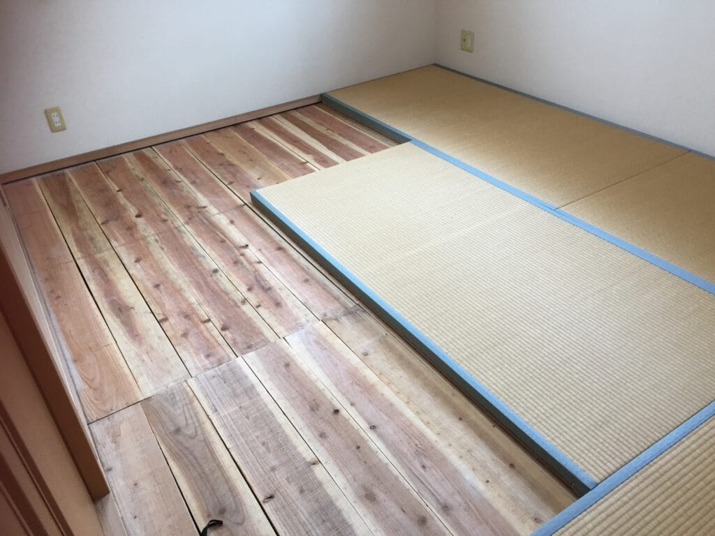 佐世保市吉井町　畳からフローリングへ変更の施工前