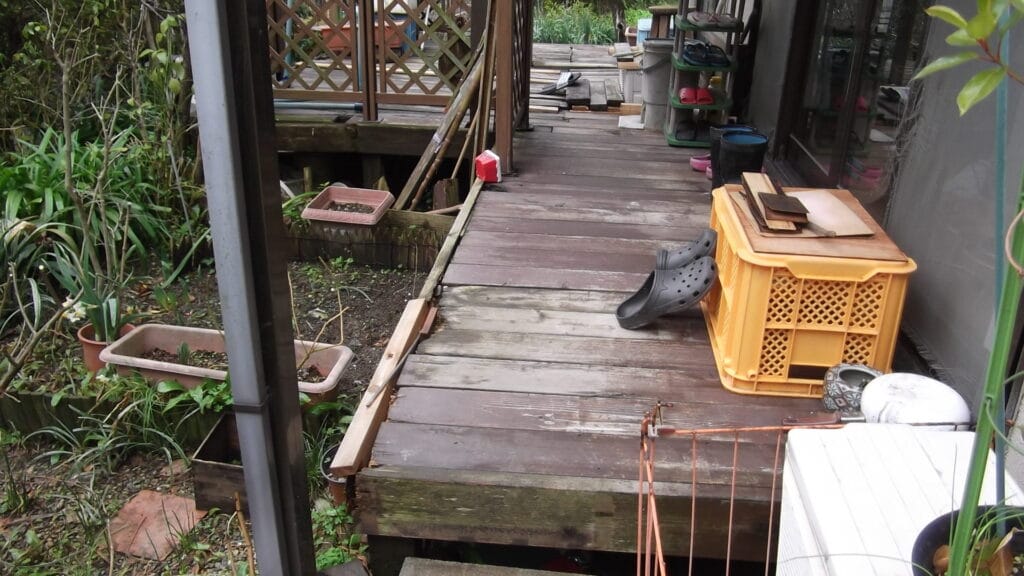 佐世保市須田尾町Ｈ様邸　ウッドデッキ工事の施工前②