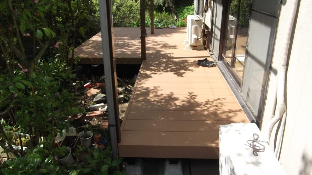 佐世保市須田尾町Ｈ様邸　ウッドデッキ工事の施工後②