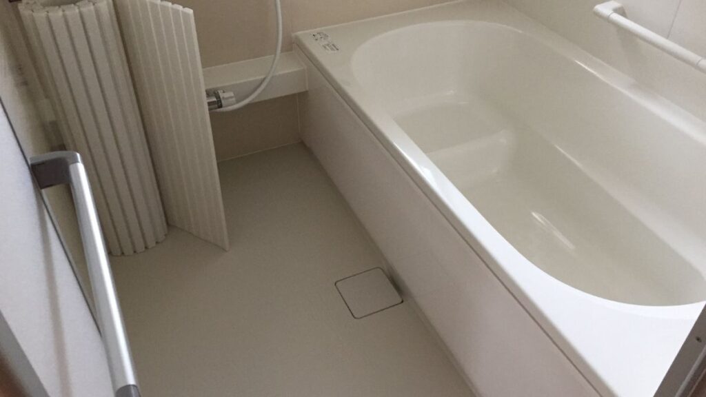 浴室リフォーム　作業中　佐世保市